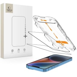 Sticlă securizată Tech-Protect Rapid+ pentru iPhone 13 / 13 Pro / 14 / 16E, set 2 bucăți, protecție ecran, neagră