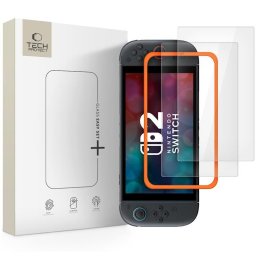 Sticlă securizată Tech-Protect Easy Set+ pentru Nintendo Switch 2, instalare ușoară, transparentă