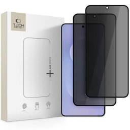 Sticlă protecție Tech-Protect Spy+ pentru Galaxy S25 Edge, pachet 2 bucăți, filtru confidențialitate, privacy