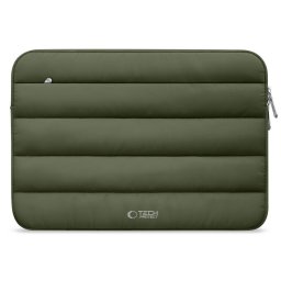 Husa 14 inch "Fluffy pufos army", Verde - Protectie Slim, Stil Modern