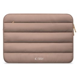 Husa 14 inch "Fluffy pufos walnut", Maro - Protectie Slim, Stil Modern