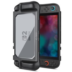 Husa Magmat Nintendo Switch 2 Protectie Negru Transparent