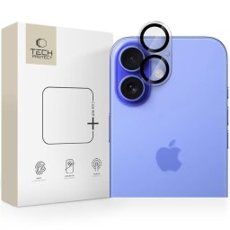 Protecție cameră Tech-Protect Cam Fit+ pentru iPhone 16 / 16 Plus, protecție lentile, transparentă