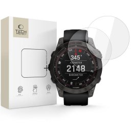 Sticla Temperata Fit Plus 2 Pack Garmin Fenix 7 7 Pro Transparent Tech Protect