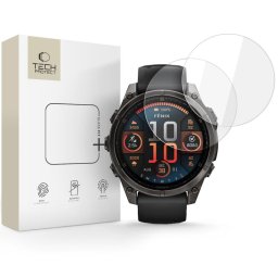 Sticla Temperata Fit Plus 2 Pack Garmin Fenix 8 47 mm Transparent Tech Protect