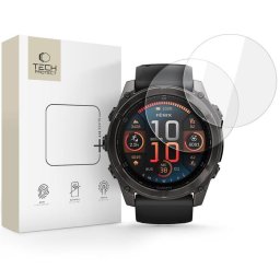 Sticla Temperata Fit Plus 2 Pack Garmin Fenix 8 51 mm Transparent Tech Protect