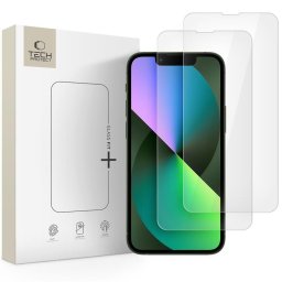 Sticlă securizată Tech-Protect pentru iPhone 13 Mini, pachet 2 bucăți, protecție ecran, transparentă