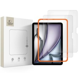 STICLĂ TĂMURĂ TECH-PROTECT EASY SET+ PENTRU IPAD AIR 11” 6 / 7 / 2024-2025 TRANSPARENTĂ