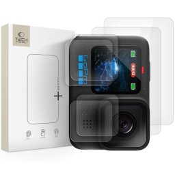 STICLĂ TECH-PROTECT FIT+ SET 2 STICLĂ TĂRITĂ GOPRO HERO 9 / 10 / 11 / 12 TRANSPARENTĂ