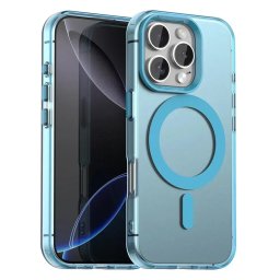 Husa Techsuit CandyCase MagSafe - Husă telefon - compatibil cu Apple iPhone 16 Pro - MagSafe - culoare Albastru