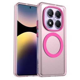 Husa Techsuit CandyCase MagSafe - Husă telefon - compatibil cu Xiaomi Redmi Note 14 Pro 5G / Poco X7 - MagSafe - culoare Roz