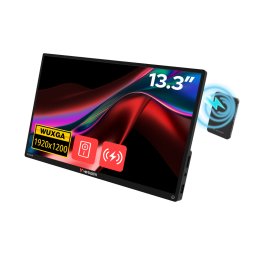 Monitor LED Monitor tactil portabil 13.3" Verbatim incl PB Carcasa aluminiu/PB 5000mAh/WUXGA 1920x1200