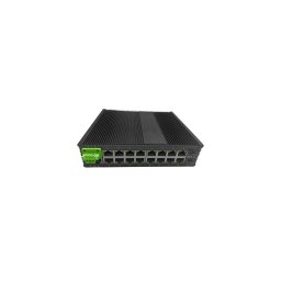 Switch Industrial POE 16 Porturi Rj45 Gigabit + 2 Porturi SFP Gigabit Cu Management OFS-PE-M2IGSF2T16