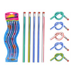Accesorii birotica Creion flexibil cu radieră, moale, pliabil, 5 bucăți, 30 cm