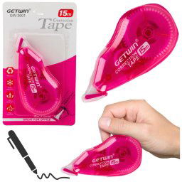 Accesorii birotica Bandă corectoare Mouse School Office 15m x 5mm roz