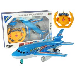 Avion cu telecomandă, lumini albastre cu telecomandă de 40 MHz