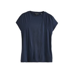 TED BAKER T-Shirt Elmie Gather Shoulder Detail 281485 dk-blue