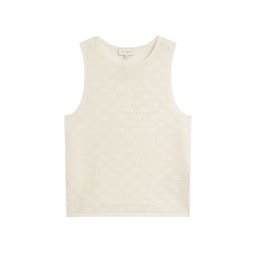 TED BAKER Top Yuna Touch Of Silk Knitted Sleeveless 281467 white