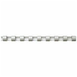 Binding comb 5347405, 19 mm, 100 buc, alb