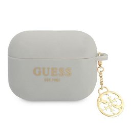 Husa airpods Guess pentru Airpods Pro, Charms, Silicon, Gri