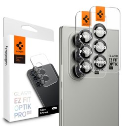 Husa Protecție cameră din sticlă GLAS.tR EZ Fit Optik Pro pentru Samsung Galaxy Z Fold 7 – negru (2 buc.)
