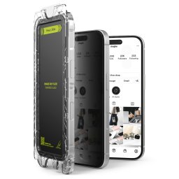 Folie sticla Ringke Iphone 16 Pro Max privacy 2 buc