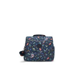KIPLING Rucsac 'Codie' albastru marin / galben / portocaliu / alb