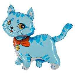 Balon folie mini figurina pisica albastra 37 35 cm