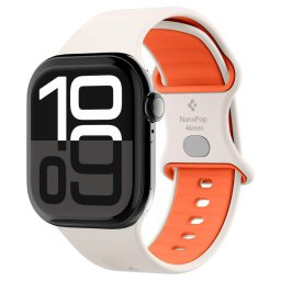 Curea pentru Apple Watch 1/2/3/4/5/6/7/8/9/10/SE/SE 2 (38/40/41/42mm) - Spigen Nano Pop - Orange Beige
