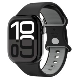 Curea pentru Apple Watch 1/2/3/4/5/6/7/8/9/10/SE/SE 2/Ultra/Ultra 2 (42/44/45/46/49mm) - Spigen Nano Pop - Black Sesame