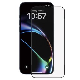 Folie pentru iPhone 16 Pro (set 10) - 2.5D 1X Reinforced Full Glass Screen Protector - Black