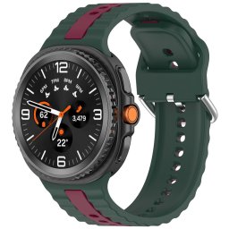 Curea pentru Samsung Galaxy Watch8 40mm/Watch8 44mm/Watch8 Classic - Techsuit Watchband (W078) - Midnight Emerald