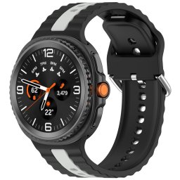 Curea pentru Samsung Galaxy Watch8 40mm/Watch8 44mm/Watch8 Classic - Techsuit Watchband (W078) - Black / Gray