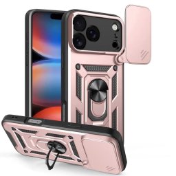 Husa Husa pentru iPhone 17 Pro - Techsuit CamShield Series - Rose Gold