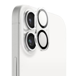 ANANK Camera Guard - Folie protecție cameră din Sticlă securizată - compatibil cu Apple iPhone 16 / iPhone 16 Plus - culoare Negru