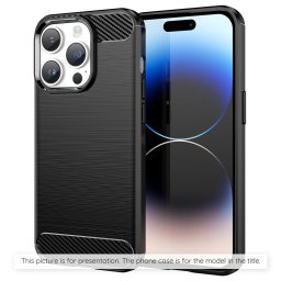Husa Husa pentru Samsung Galaxy S25 FE - Techsuit Carbon Silicone - Black