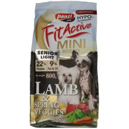 FitActive Originals Senior/Light Mini Breed Hypoallergenic Lamb & Spring Veggies 800 g