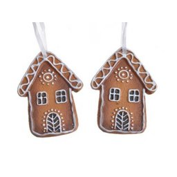 Figurine turta dulce+agatatoare pentru decoratiuni craciun set 2 buc