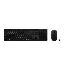 Tastatura 4X31K03931, Wireless, Fara fir, Layout US, Negru + Mouse, Optic, Wireless, 2400 dpi, Negru