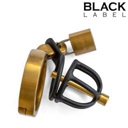 Black Label Weenie Locker Chastity Cage Black-Gold