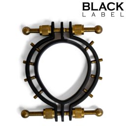 Black Label Pussy Clamp 2.0 with Spikes Black-Gold