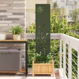 Panou Decorativ de Gradina Verde oliv 32 x 140 cm GartenMobel Dekor