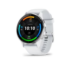 Smartwatch Venu 3 Silver stainless steel bezel with whitestone case and silicone band