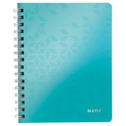 Caiet de birou LEITZ Wow, PP, A5, turcoaz metalizat - dictando