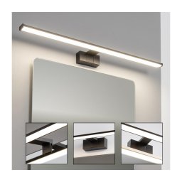 Brilagi - Lampă LED pentru oglindă de baie VESTRA LED/15W/230V, 80 cm, IP44, negru