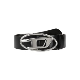 DIESEL Curea negru / argintiu