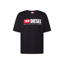 DIESEL Tricou 'T-Boxt-Div' roșu / negru / alb murdar