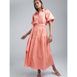 St MRLO Rochie 'VONNE' portocaliu somon