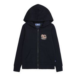Jack & Jones Junior Hanorac albastru noapte / roșu carmin / alb