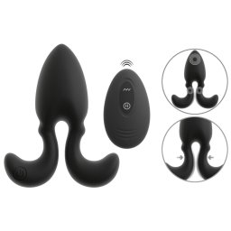 Anos RC Vibrating Butt Plug with Flexible Arms Black
